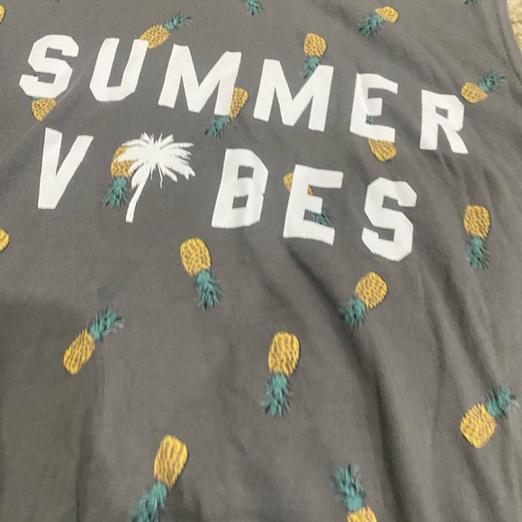 Fifth Sun Summer Vibes Pineapple Tank Top Size Medium - Picture 3 of 6